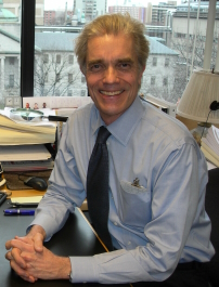 John Goodson at his desk